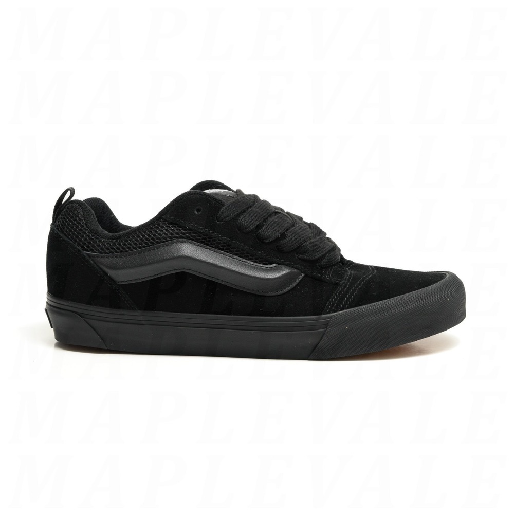 Vans Knu Skool Black Skateboarding Casual Skate Shoes Men's Sz 9 VN0009QCBKA NEW